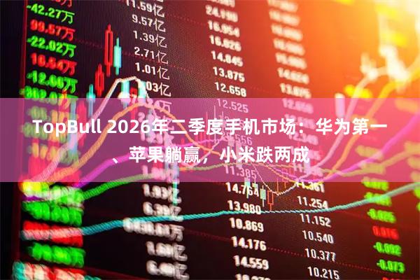 TopBull 2026年二季度手机市场：华为第一、苹果躺赢，小米跌两成